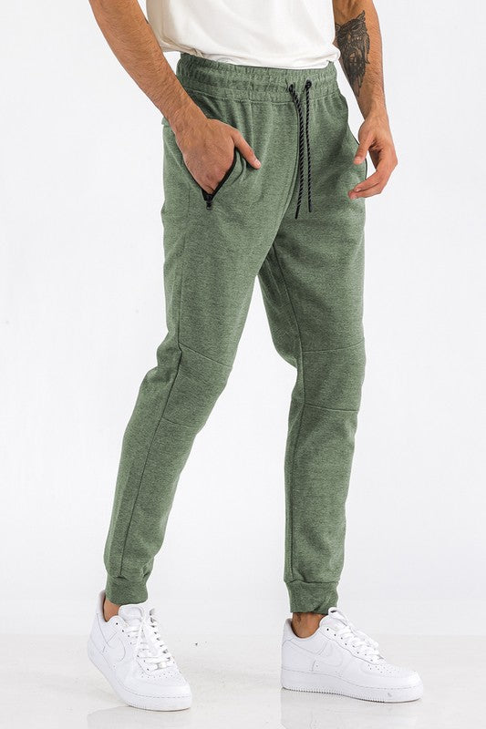 Weiv Mens Solid Heathered Jogger