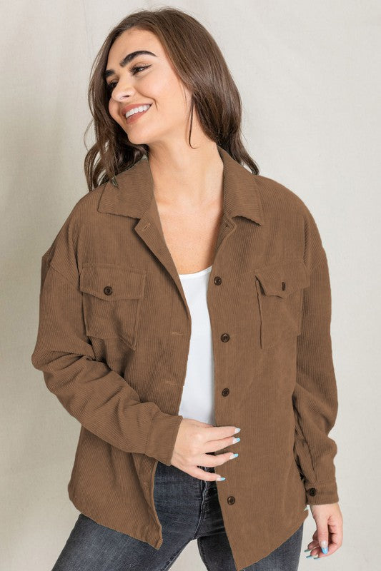 Corduroy boyfriend oversize Jacket