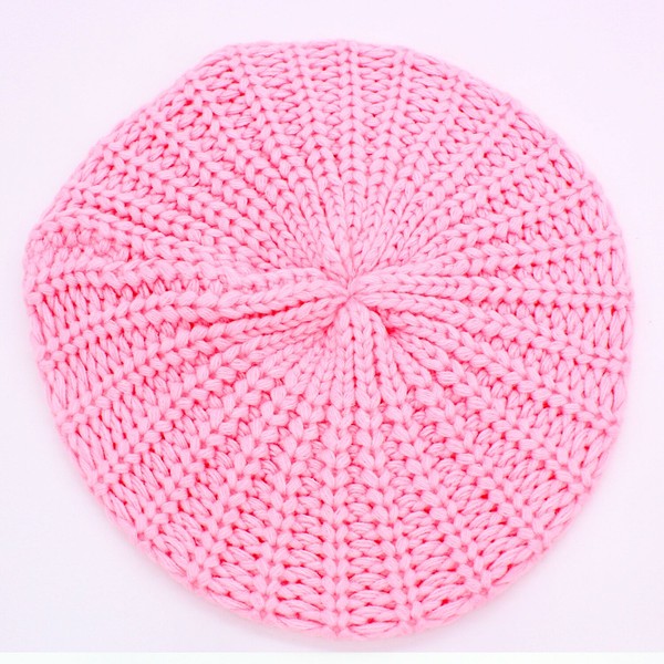 KNITTED CABLE KNIT FASHION BERET