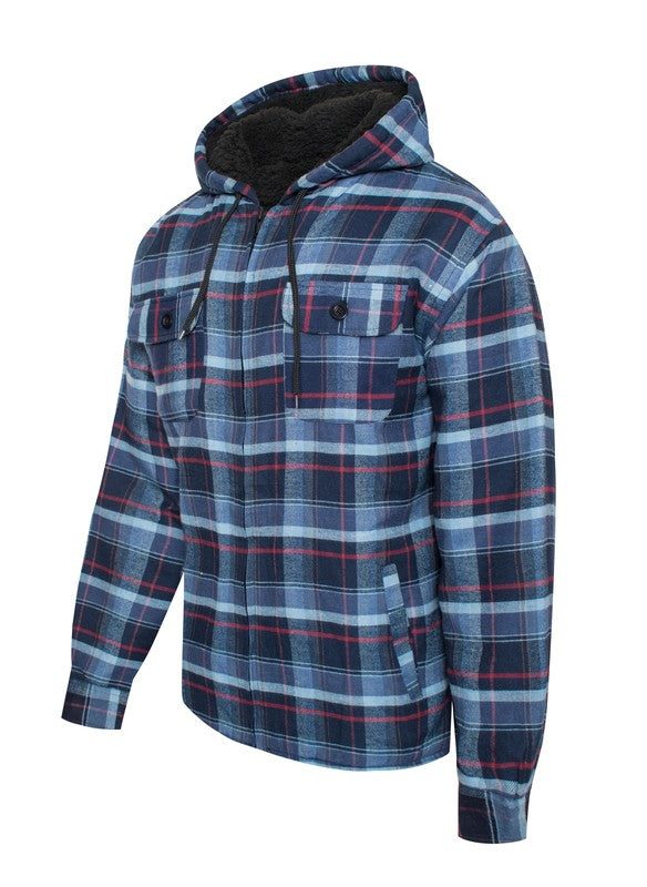 Men's Flannel Sherpa Lining Jacket