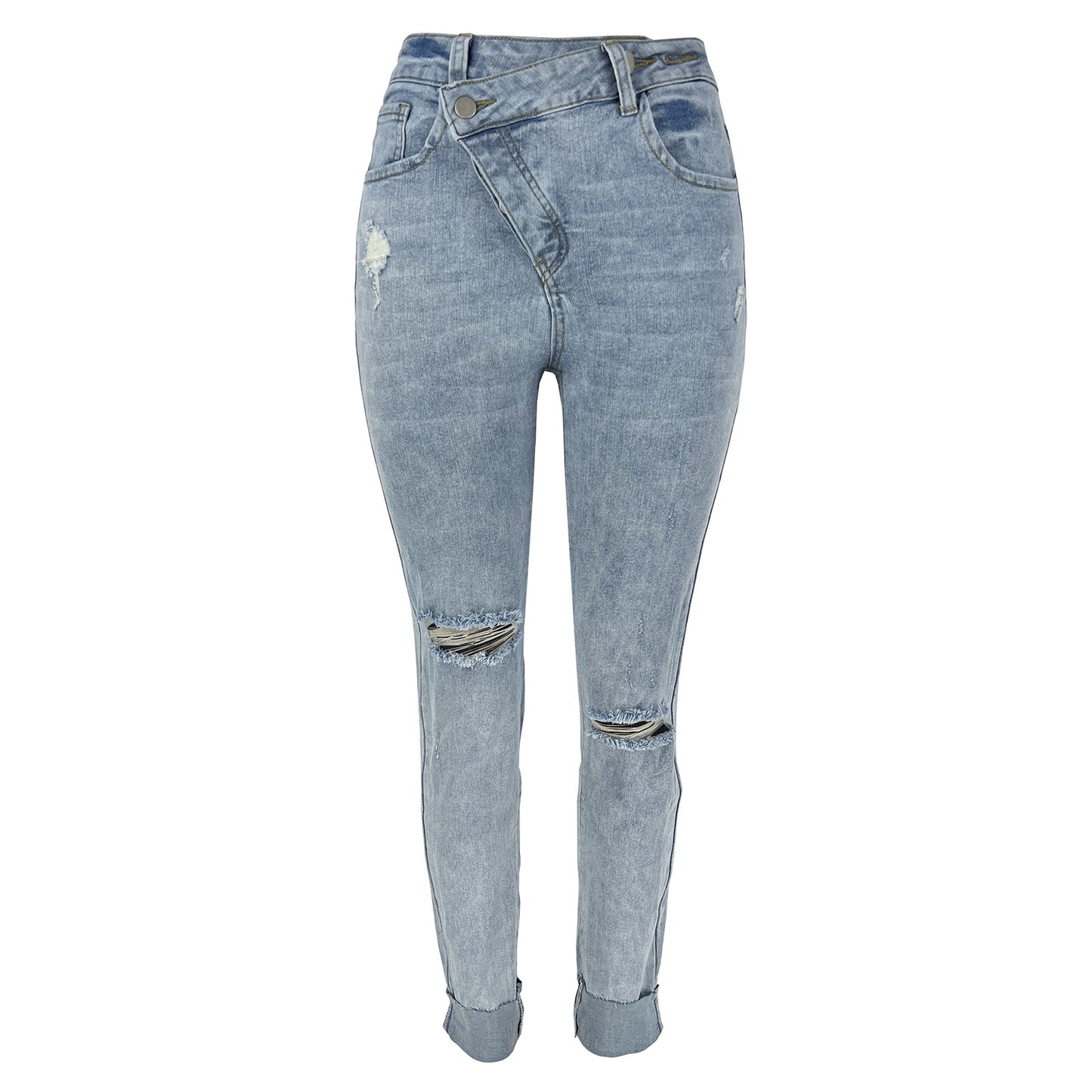 Women's Daily Streetwear Solid Color Full Length Jeans