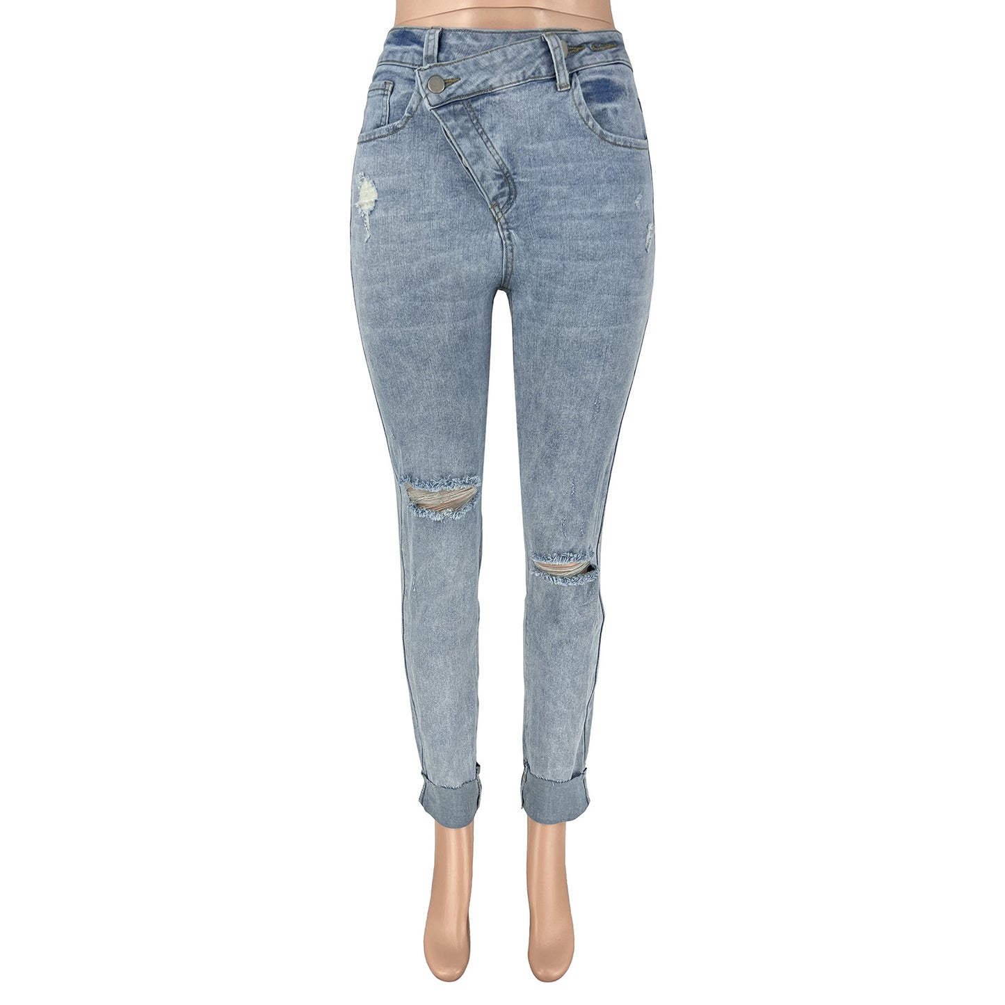 Women's Daily Streetwear Solid Color Full Length Jeans