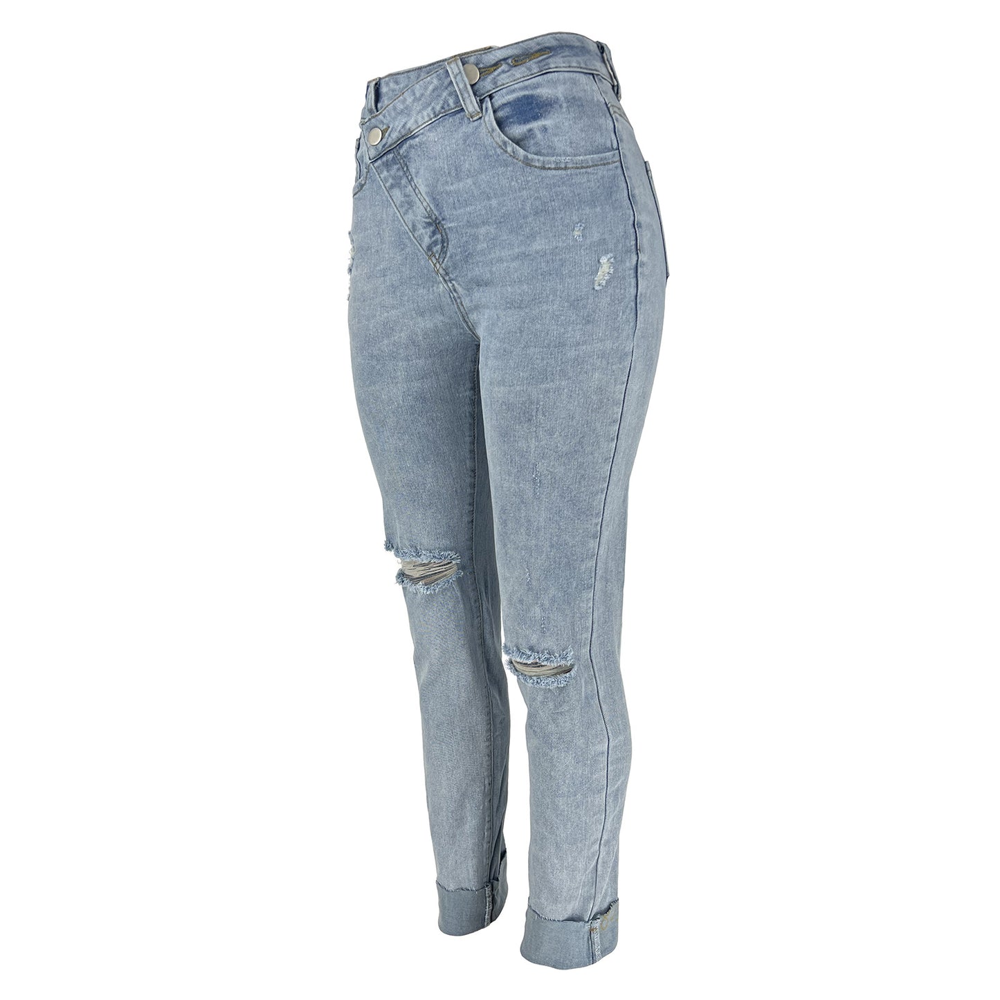 Women's Daily Streetwear Solid Color Full Length Jeans