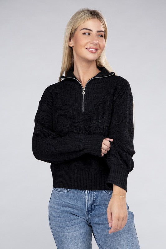 Easy-Wear Half-Zip Pullover