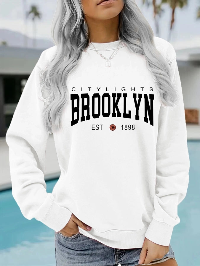 Hoodies & Sweatshirts Long Sleeve Printing Streetwear Letter