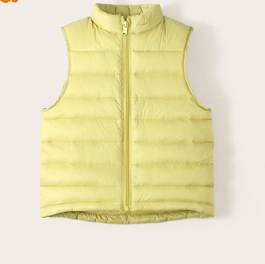 Casual Solid Color Nylon Girls Outerwear