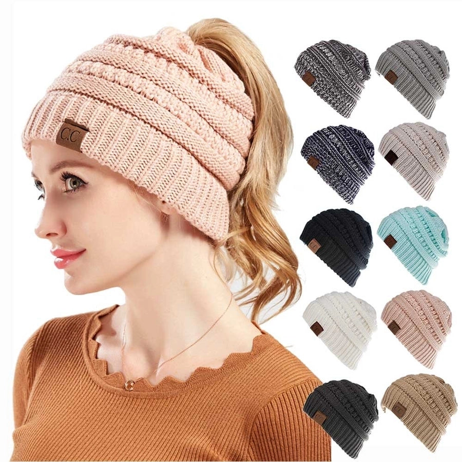 women's fashion solid color side of fungus wool cap