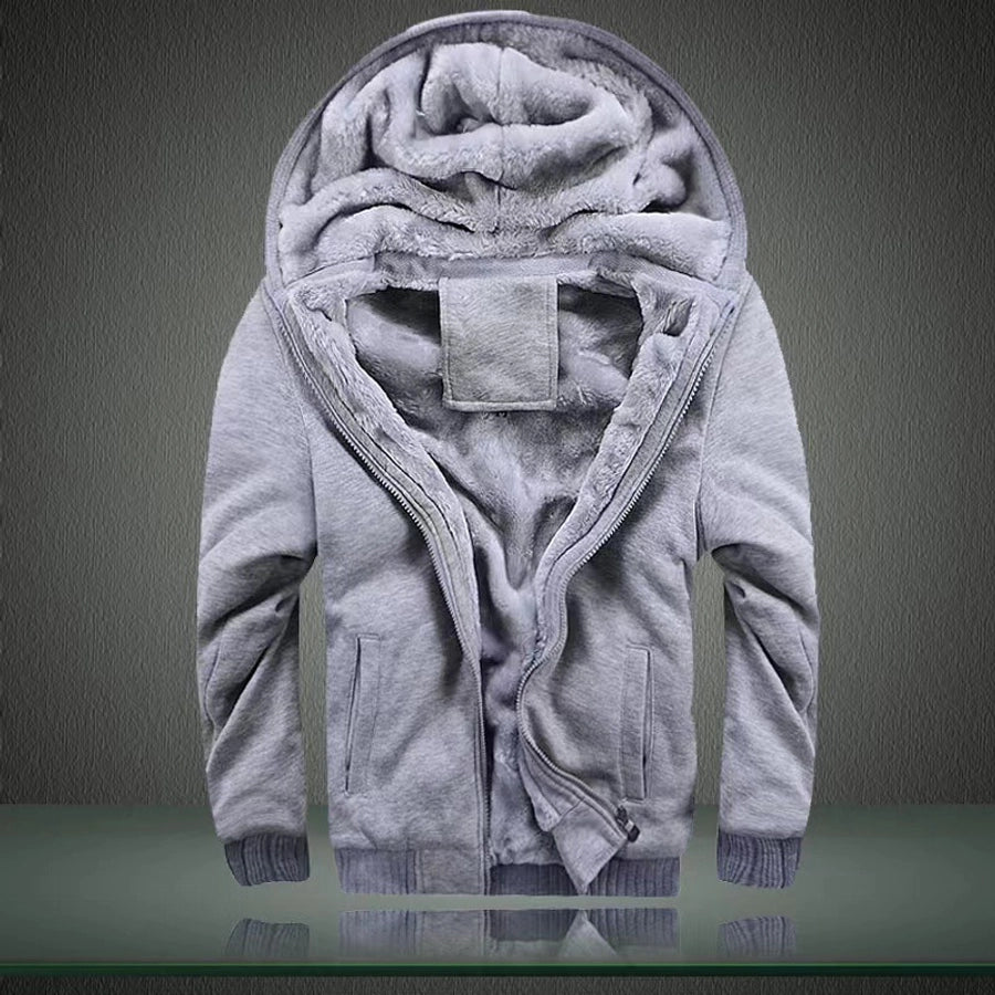 men's long sleeve men's hoodies casual solid color