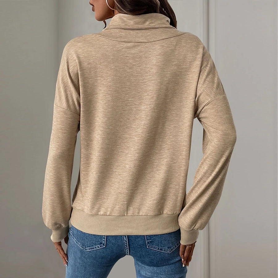 Hoodies & Sweatshirts Long Sleeve Vacation Simple Style Solid Color