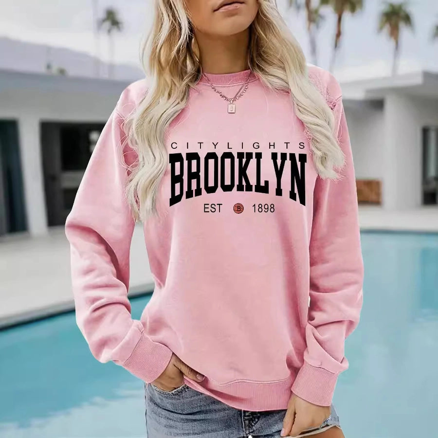 Hoodies & Sweatshirts Long Sleeve Printing Streetwear Letter