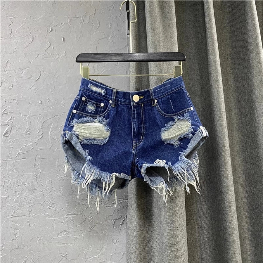 Women's Daily Streetwear Solid Color Shorts Jeans Skinny Pants