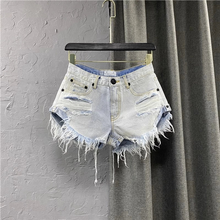 Women's Daily Streetwear Solid Color Shorts Jeans Skinny Pants