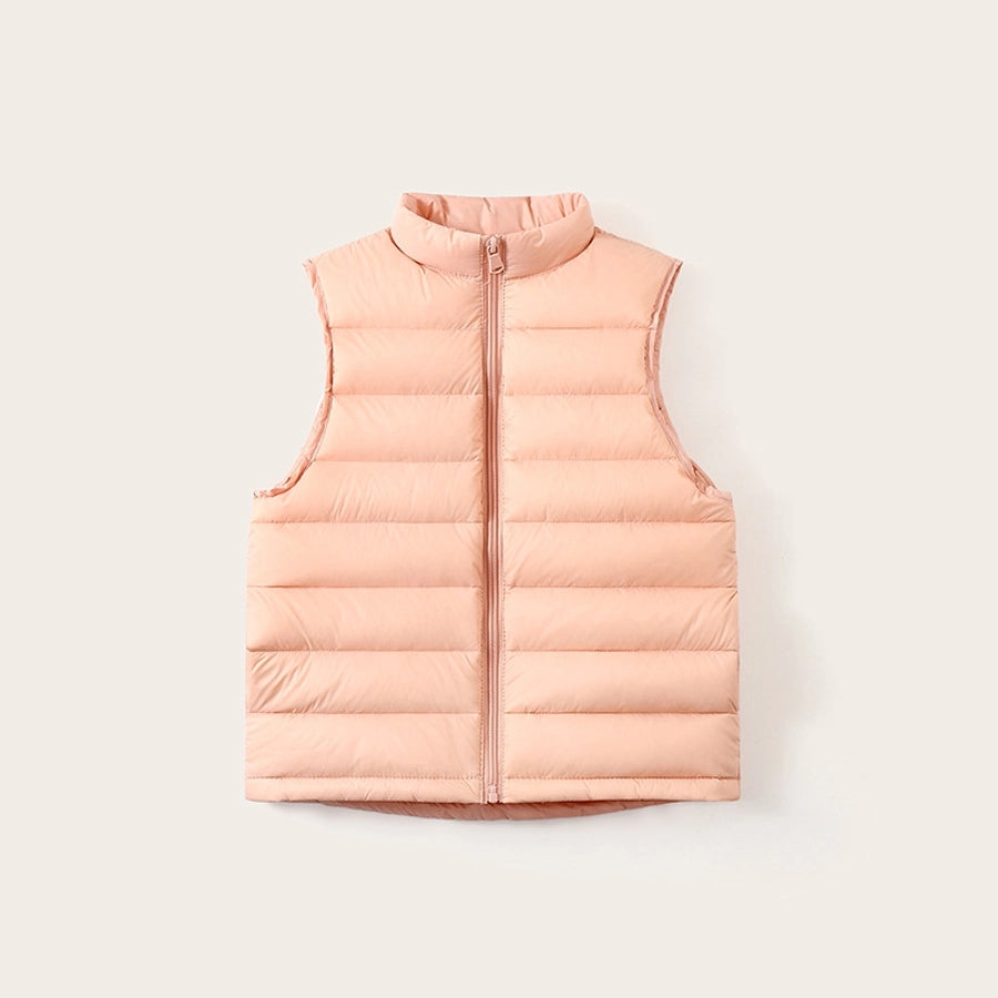 Casual Solid Color Nylon Girls Outerwear