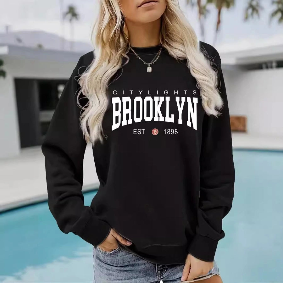 Hoodies & Sweatshirts Long Sleeve Printing Streetwear Letter